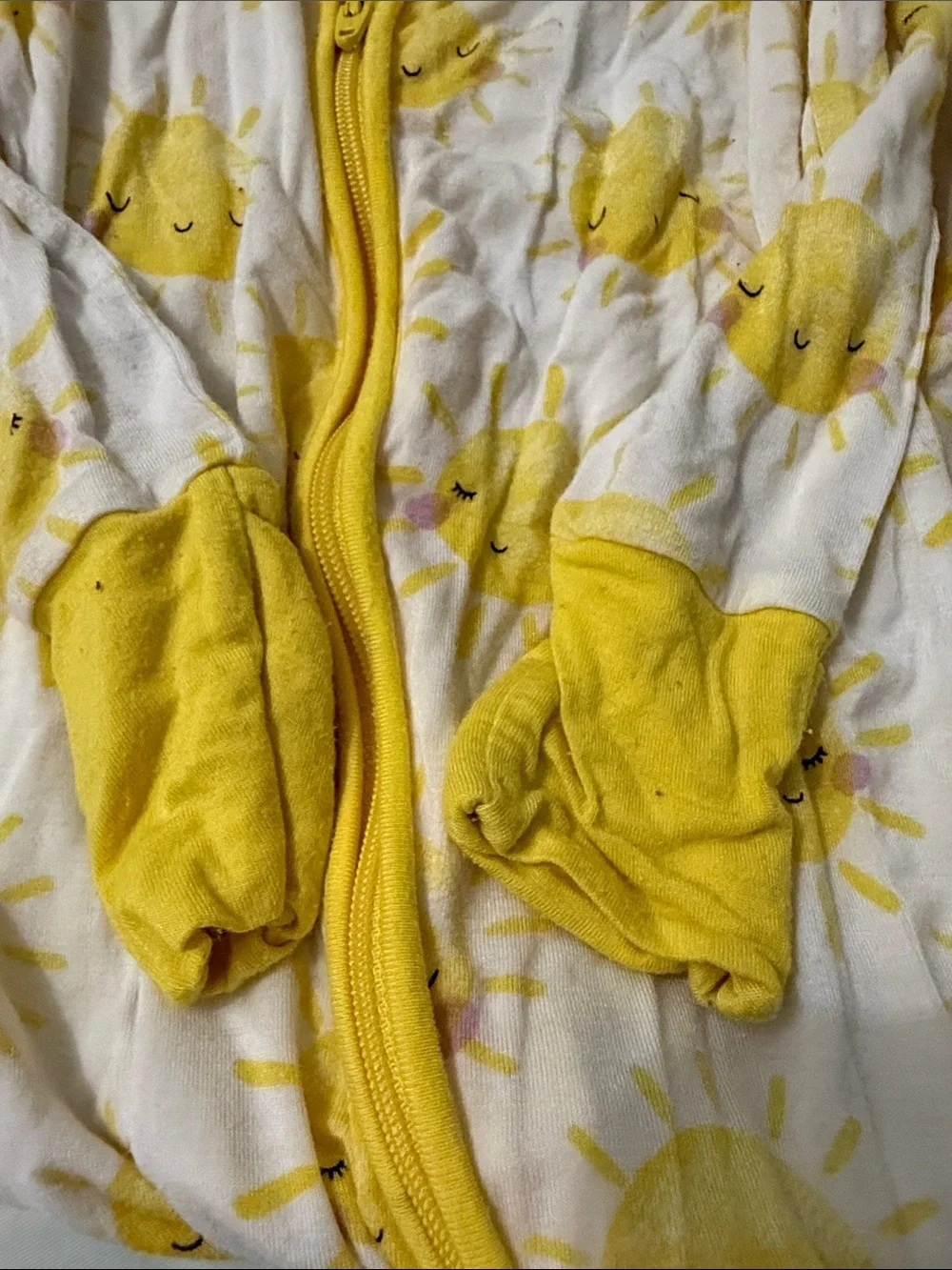 Little Sleepies Yellow Sun Print Pajama Set